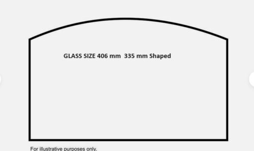 JOTUL GLASS F250 406MM X335MM SHAPED